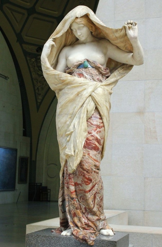 La Pudeur, Sculpture, Italie, Lumières, Franc-maçonnerie, drapé-mouillé